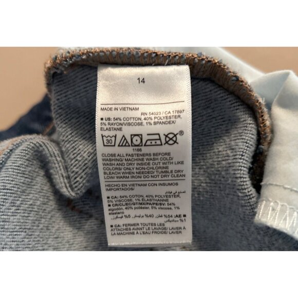 Old Navy Women OG High-Rise Straight Jeans Size 14 - Picture 4 of 6